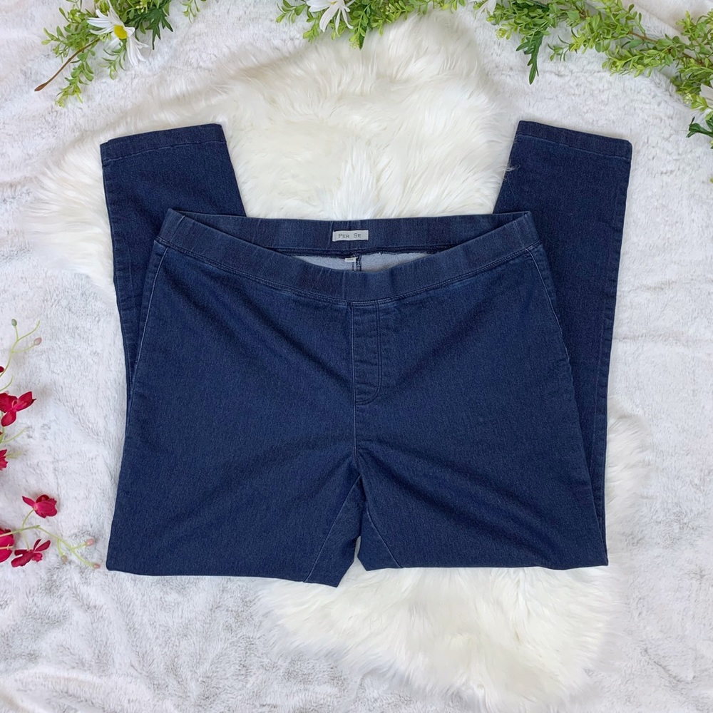 Per Se dark wash jeggings